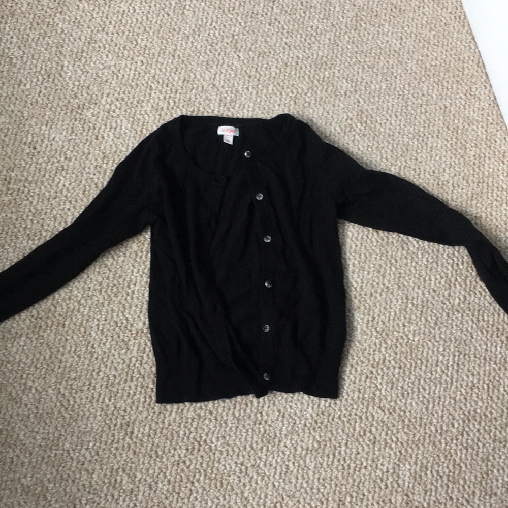 Jeweled button cat and jack sweater